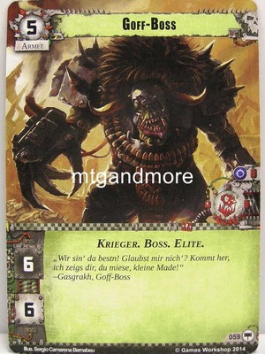 Warhammer 40000 Conquest LCG - Goff-Boss  #059 - Base Set dt.