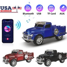 Bluetooth Vintage1953 Pickup Car Truck Replica Speaker w/ FM Radio Aux Input USB