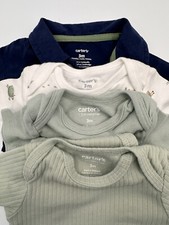Carter's Baby Boy 3M Lot of 4 One-pieces Bundle
