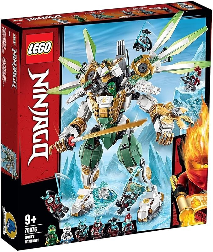 LEGO 70676 NINJAGO Lloyd's Titan Mech – 6 Minifigures, 876pcs