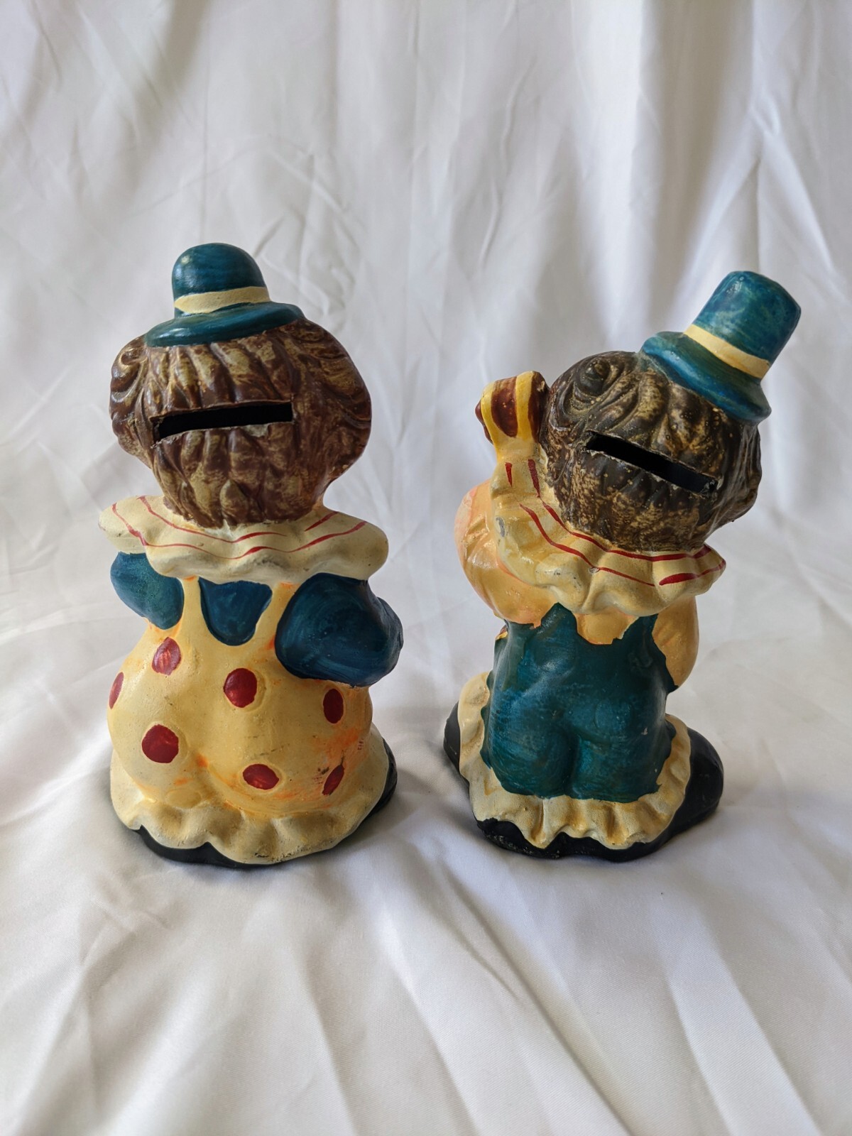 Whimsical Vintage Clown Figurines- Set of 2 W/Musical Instruments | eBay