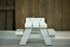 Handmade Fully Painted Ready to Use Squirrel Picnic Table