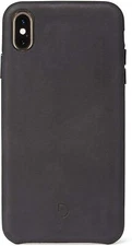 Decoded Protective Soft Leather Back Case Cover For iPhone Xs Max Black Leather