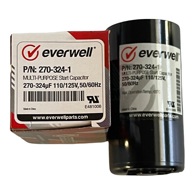 Motore Avvio Condensatore 270-324 Mfd 165 VAC Volt Replaces Supco CS270 - Foto 4