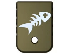 Rowe Tactical Mag Base Plate for Glock Gen 1-5 - Olive Drab - (Angle) Dead Fish