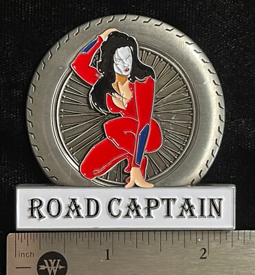 Widows Sons Masonic Riders Assn ''Widow'' Road Captain Officer Pin