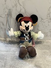 Pirate's of the Caribbean Mickey Mouse Disney Parks Authentic stuffed animal