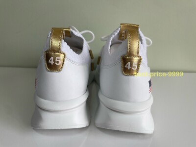 Donald Trump Sneakers - White POTUS 45 Shoes Multi sizes  display picture 3
