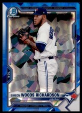 2021 Bowman Sapphire Chrome Prospects #BCP-95 Simeon Woods Richardson Toronto