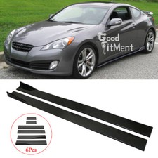 For Hyundai Genesis Coupe Glossy Side Skirts Splitter Spoiler Lip Rocker Panel