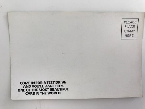 Vintage Saab Turbo postcard 83-84 - Picture 2 of 2
