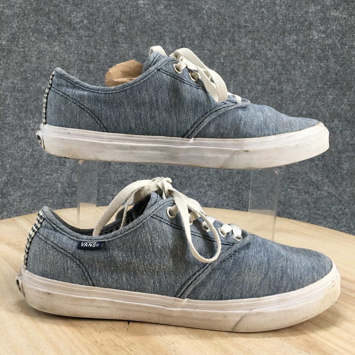 Vans Shoes Womens Off The Wall Low Top Skate Sneakers TB4R Blue