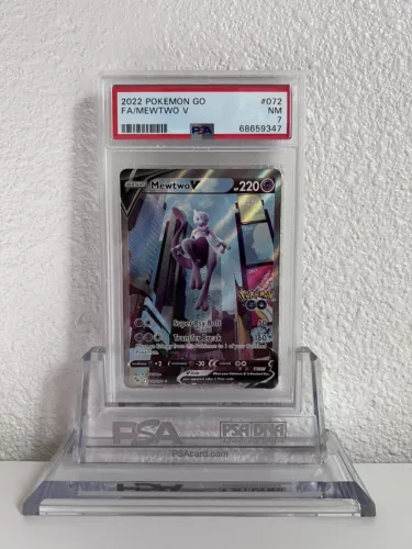 PSA 7 Pokémon TCG - Pokémon GO MEWTWO V Alt Art (Alternate Full Art) #72
