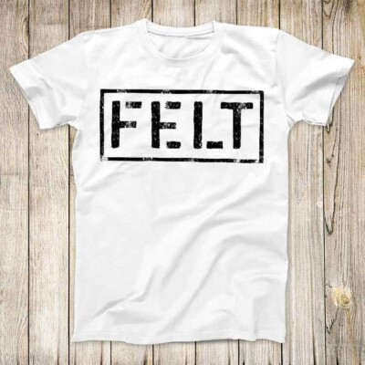 Felt Index Music Label Logo Vinyl T-Shirt 3224 