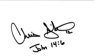 Chris Singleton Signed 3x5 Index Card Chicago White Sox
