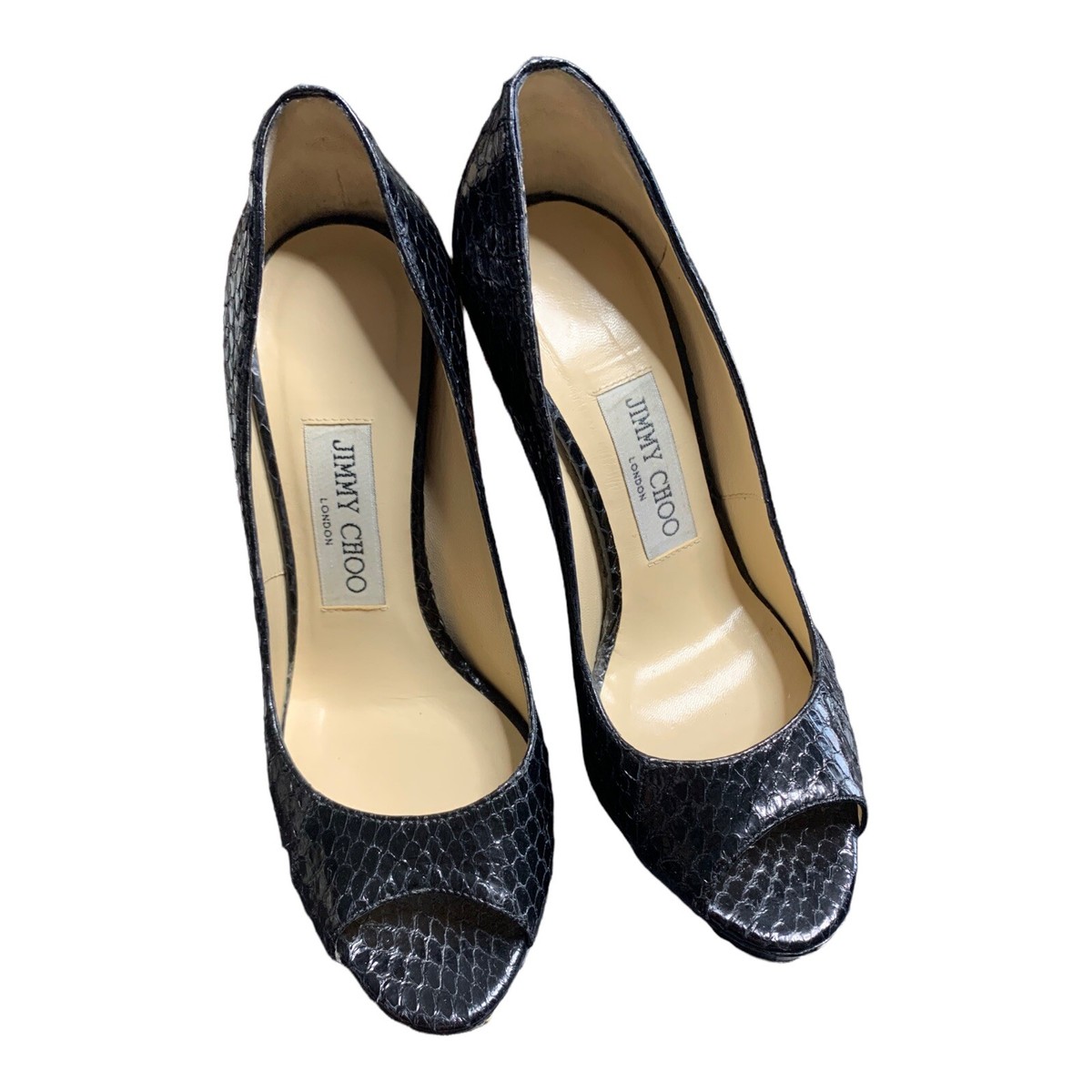 靴 Jimmy Choo Python Heel Pumps 38 JIMMY CHOO PYTHON PUMPS | eBay