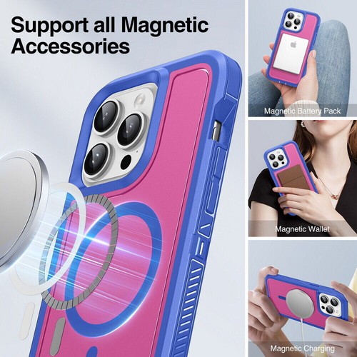 For iPhone 12 13 14 15 16 Pro Max Defender XT Case MagSafe Heavy Duty Cover - 第 5/73 張圖片