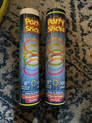 8'' Glow in the Dark Bracelets 100pcs/pk x 2pk 200 total pcs