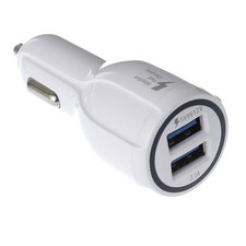 Dual 2 USB3.0 Cable Car Charger Fast Charge F Samsung Galaxy S5 Note 3 9V 12V