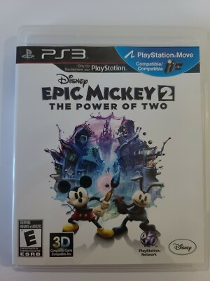 Epic Mickey 2: The Power Of Two Disney (Playstation 3, PS3) CIB and TESTED