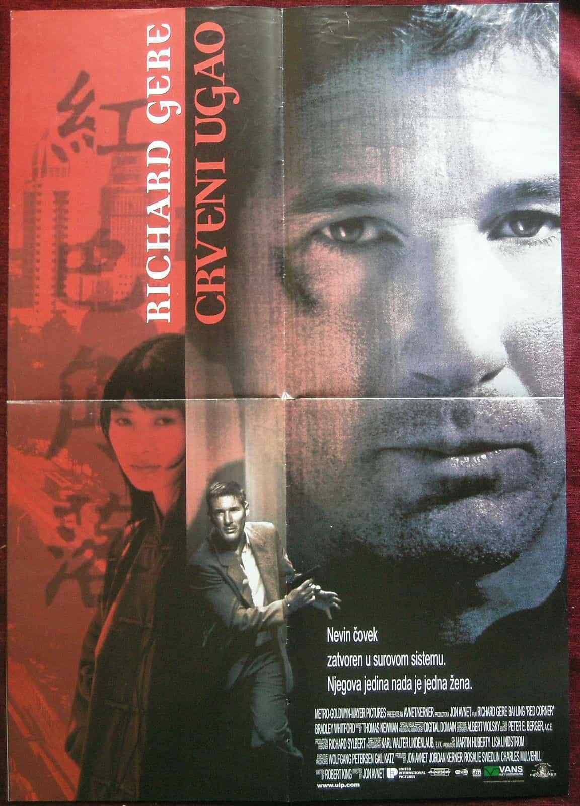 1997 Original Movie Poster Red Corner Jon Richard Gere Action Drama eBay
