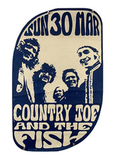 Country Joe And The Fish Poster Trimmed Mothers Erdington Birmingham c. 1969