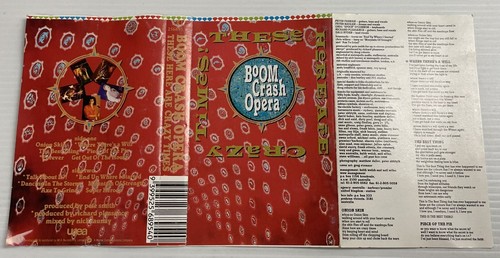Boom Crash Opera These Here Crazy Times Music Cassette Tape 256895-4 wea 1989 OG - Picture 20 of 24