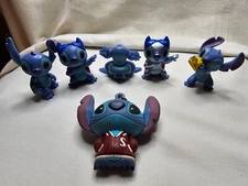 Disney Just Play Stitch PVC Figure 2.5" Lot of 5.