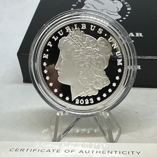 2023 SILVER PROOF MORGAN DOLLAR SAN FRAN MINT WITH BOX/COA LOW 400,000 MINTAGE