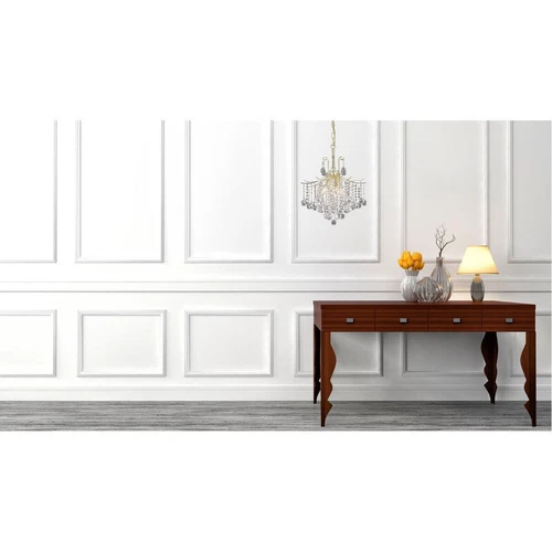 Crystal Balls Gold Pendant 6 Light Fixture Ceiling Hanging Chandelier Lighting - Picture 3 of 3