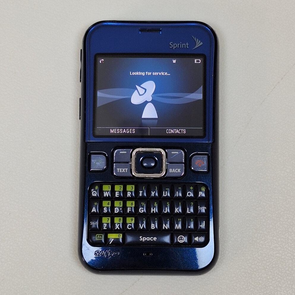 Sanyo SCP-2700 Blue QWERTY Keyboard Phone (Sprint) | eBay