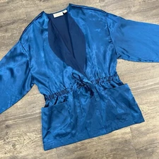 Vintage Victoria Secret Gold Label Babydoll Robe Short Women Size Medium (40)