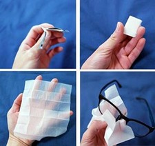 Pre-moistened Lens Wipes Cleans and Shines Glass and Plastic, 720CT. VALUE PACK