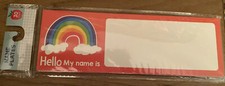 30 Count Rainbow Student Name Plates