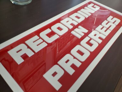RECORDING STUDIO 3D SIGN  Art  ROCK Metallica BUSINESS custom lettering logo new