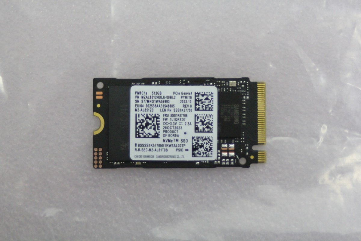 Samsung PM9C1a - 512GB SSD M.2 2242 NVME PCIe Gen4x4 - MZ-AL8512B