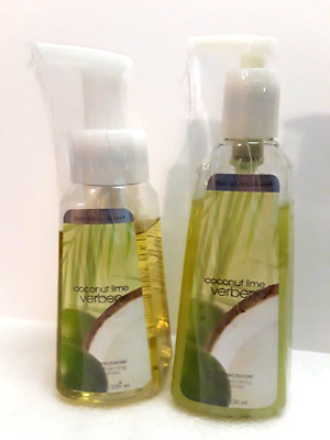 BBW Coconut Lime Verbena Deep Cleansing & Gentle Foaming Hand Soap Set SEALED