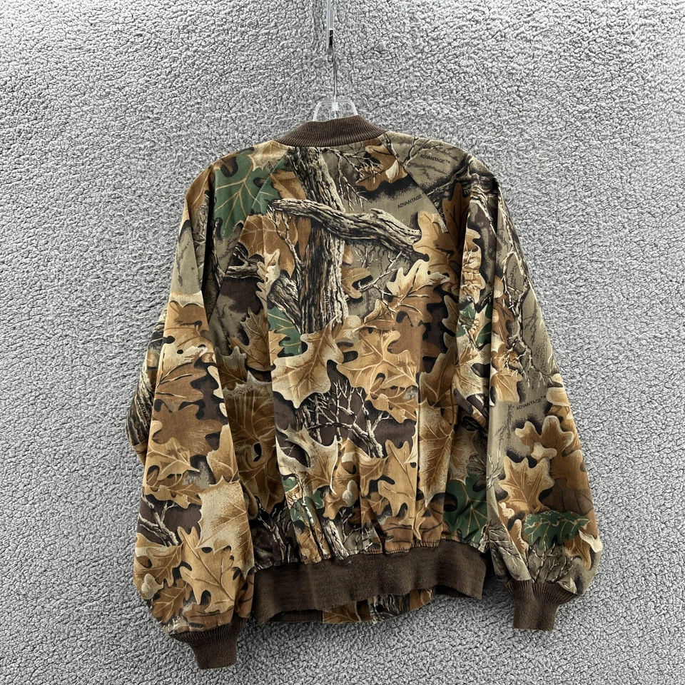 Vintage Spartan Realtree Advantage Camo Jacket Mens Medium Bomber Snaps - Image 2 of 4