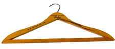 VINTAGE D H HOLMES CO. LTD. NEW ORLEANS LOUISIANA WOODEN COAT HANGER RARE NICE