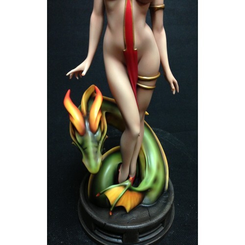 YAMATO FANTASY FIGURE SCULPTOR ORIGINAL LADY DRAGON 1/6 SCALE RESIN STATUE COA - Picture 10 of 11