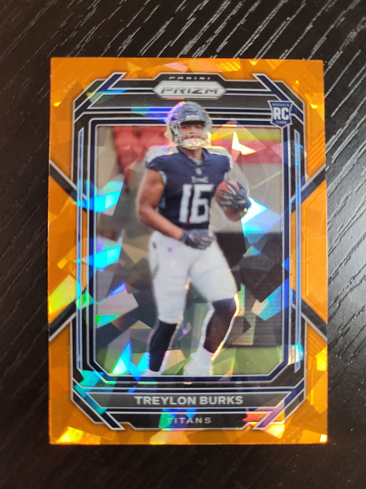 2022 Panini Prizm Treylon Burks RC #313 Orange Cracked Ice Tennessee Titans