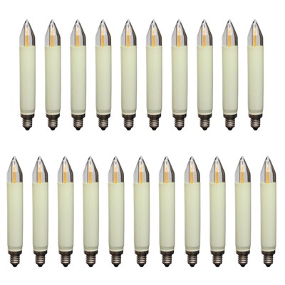 LED Filament Schaftkerze 0,2W Lichterkette Schwibbogen AUSWAHL Sorte + Menge