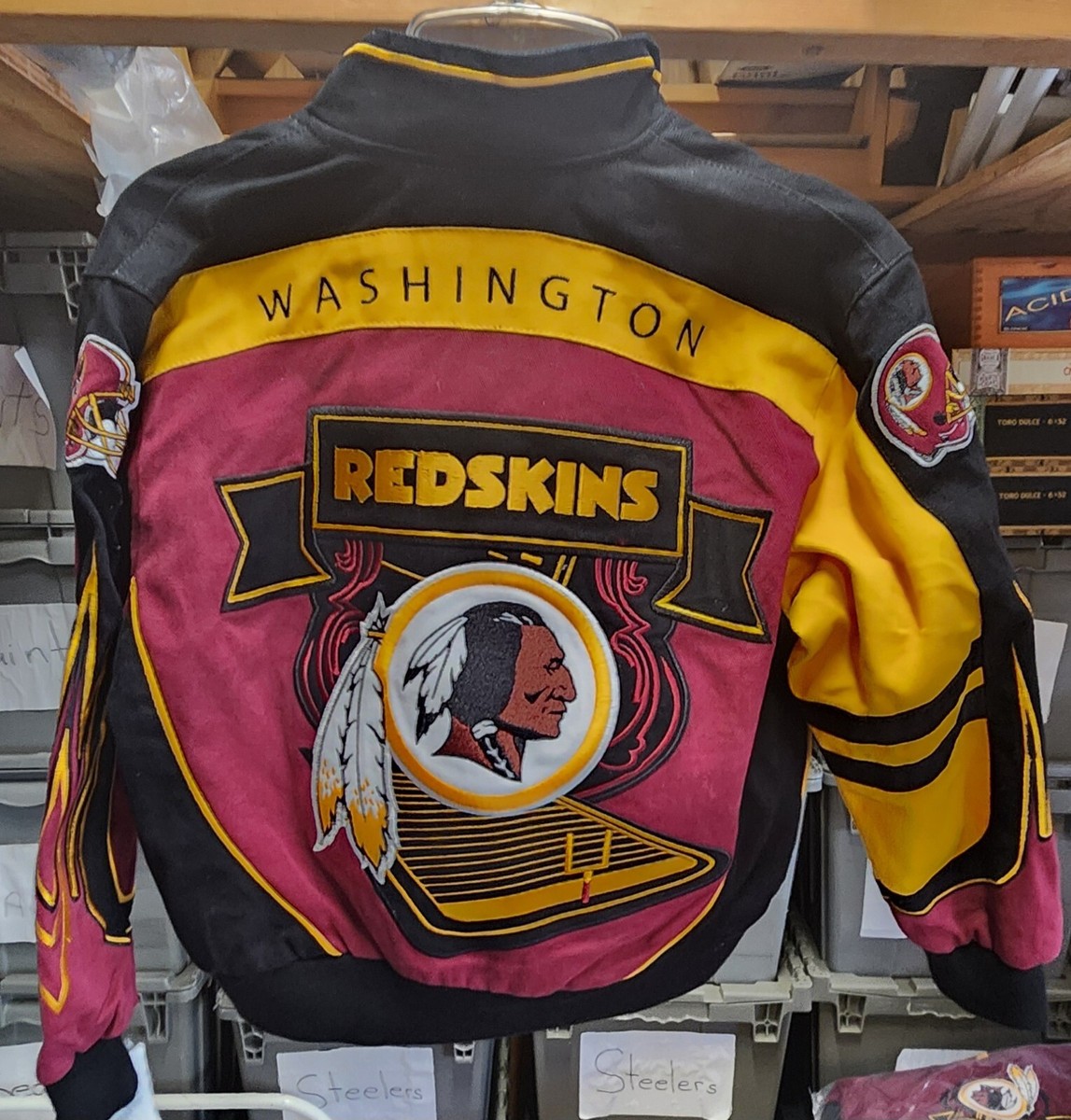 NFL Washington Redskins KIDS Marketing Flame Jacket size LARG New