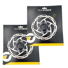 TEKTRO Center Lock CX/GRX Bike Disc Brake Rotor 160+180mm,Thickness 2.3mm,Silver