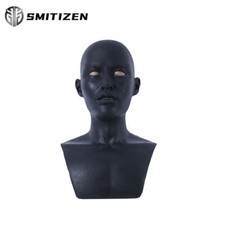 SMITIZEN Silicone Black Human Mask For Cosplay Latex Masken Male Head fetish