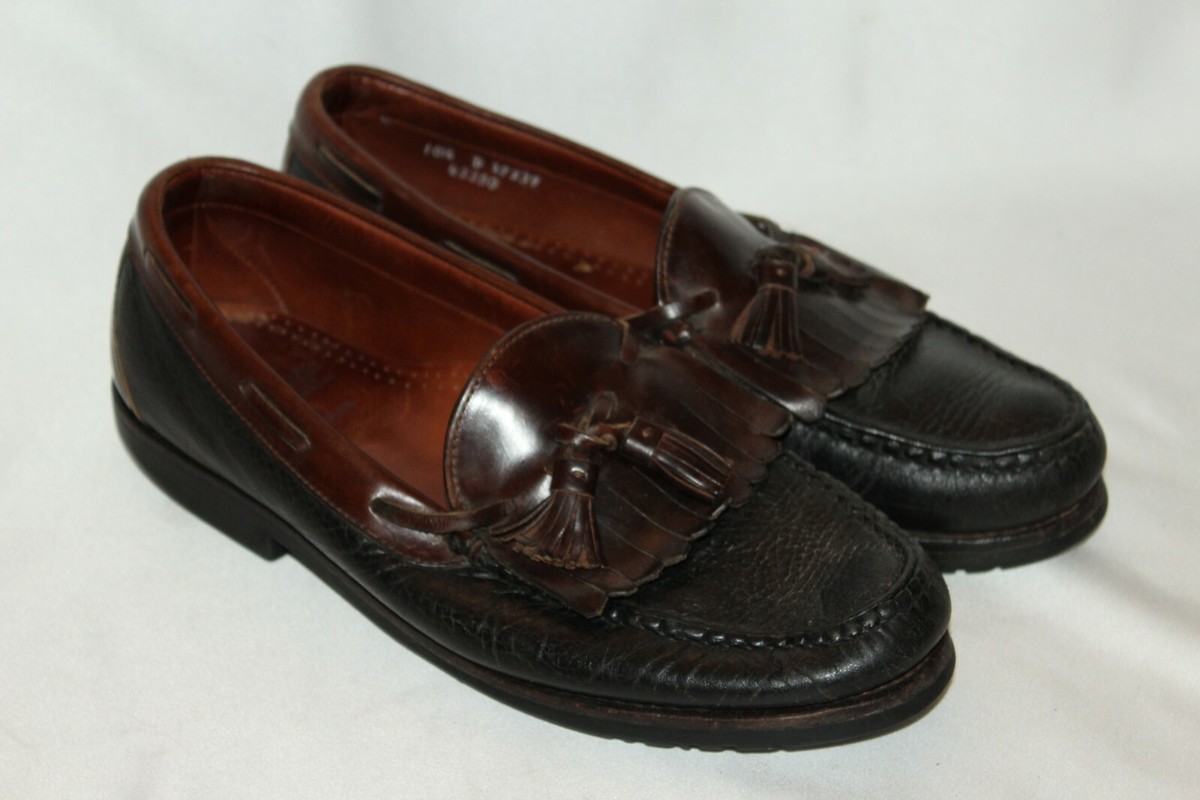 Allen Edmonds Mens 10D Nashua Brown Leather Kiltie Tassel Fringe Loafer 42252 ALLEN EDMONDS Black Brown NASHUA Kiltie Fringe Tassel  main image 4