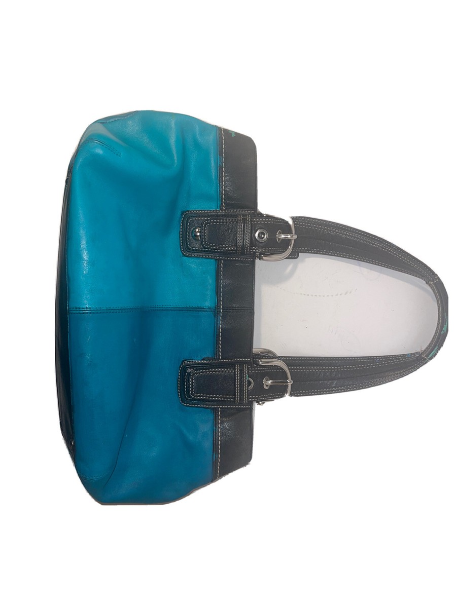 COACH Soho -F13732 Refinished Teal Green Leather Tote 17