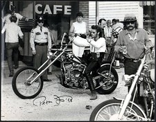 EASY RIDER 1969 PETER FONDA Signature Counterculture Hippie Motorcycles STILL