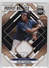2020 Panini Elite Extra Edition Prospect Materials Black Riley Greene #PM-RG 2u3