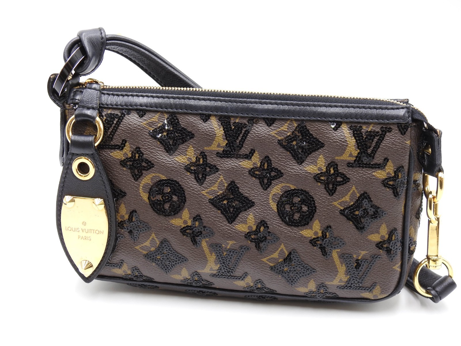 LOUIS VUITTON Monogram Eclipse Sequins Pochette A… - image 1